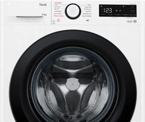 lave linge hublot lg f82av35whs avis|Présentation du lave.